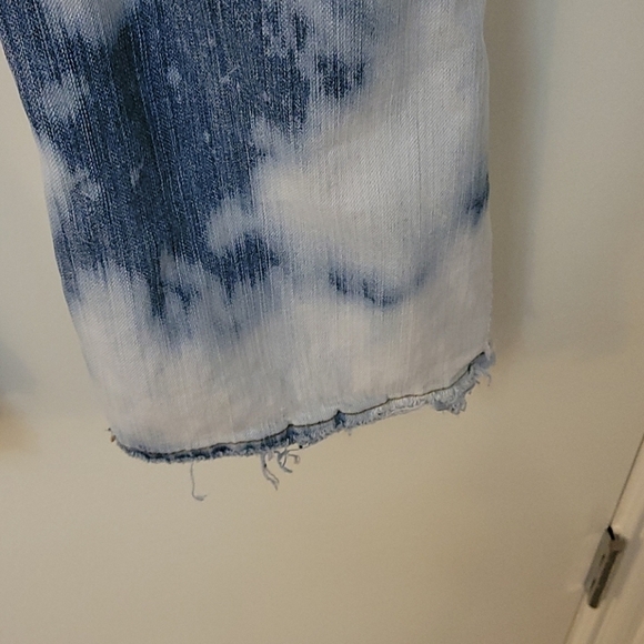 Stone LOVE 1990s Destroyed Bleached Low Rise Grunge Denim Jeans Size 9 Juniors - Picture 10 of 15